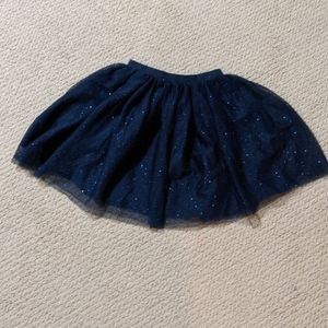 Worn H&M blue tulle skirt